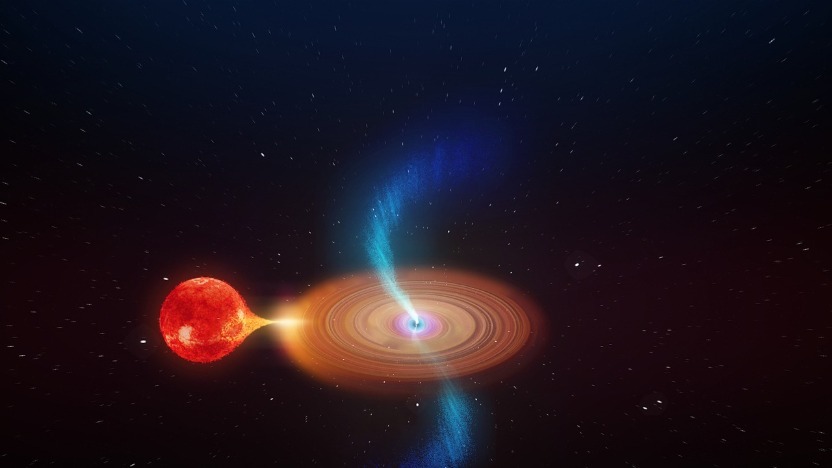 Black hole captured eating a Star and spit some of it back out for the first time ever