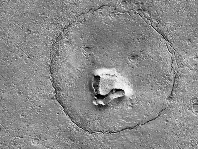 bear face formation on Mars