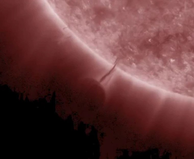 Did NASA record a Solar eruption or a UFO refueling?